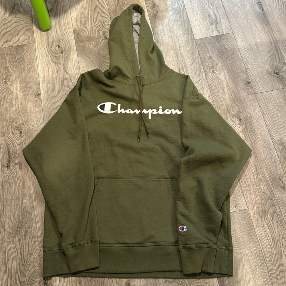 Men’s Champion Olive Green Hoodie XL